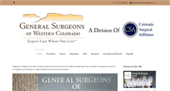 Desktop Screenshot of coloradosurgeons.com