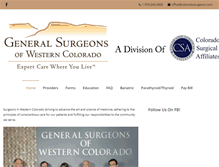 Tablet Screenshot of coloradosurgeons.com